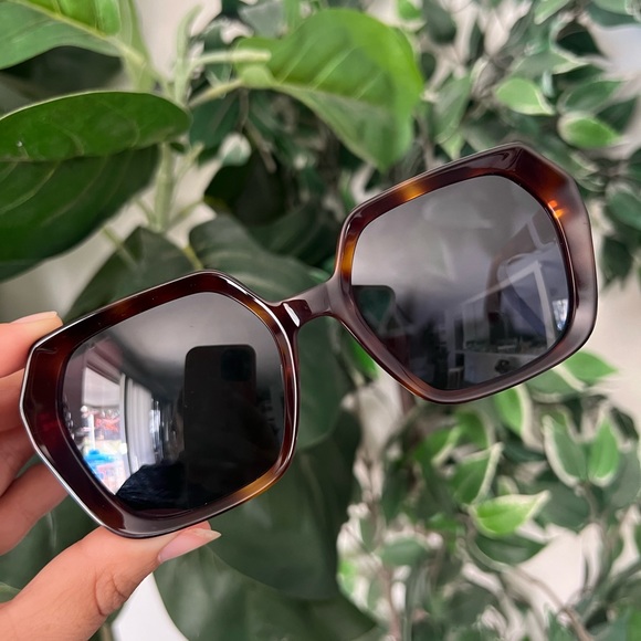 SALE✨CHRISTIAN DIOR blonde Havana DiorMidnight S2F Geometric Sunglasses - Picture 8 of 17